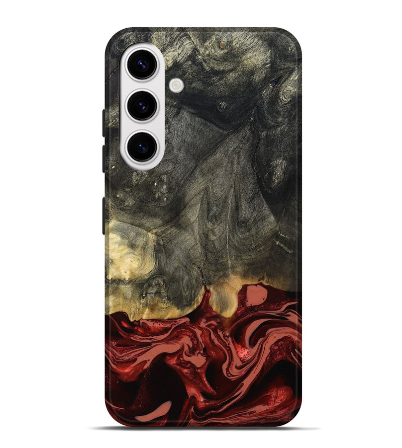 Galaxy S25 Plus Wood Live Edge Phone Case - Neriah (Red, 801761)