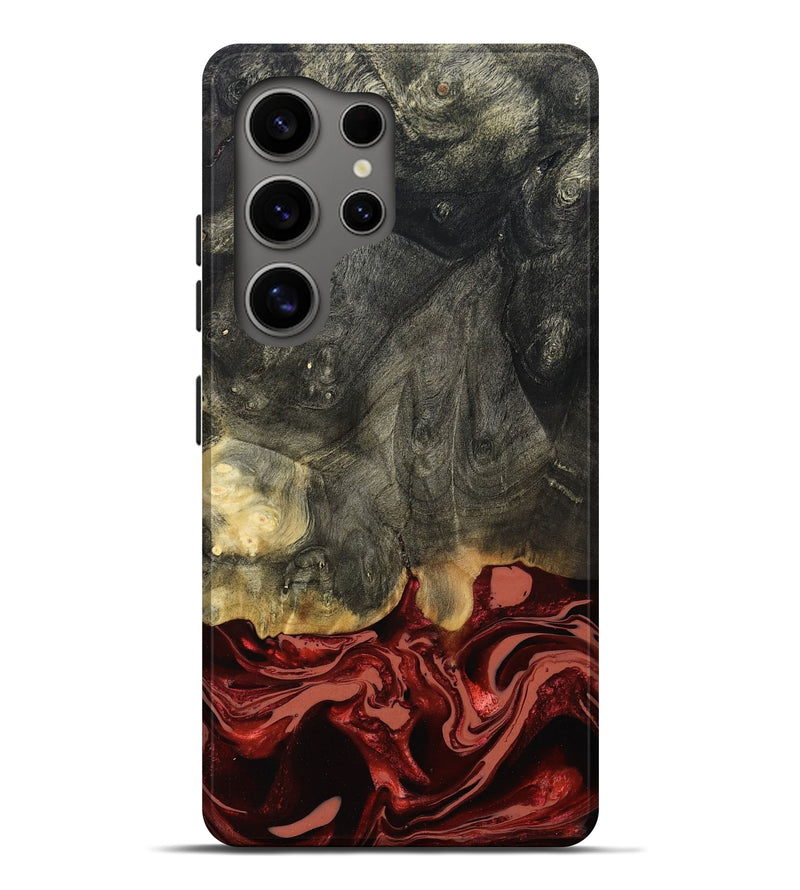 Galaxy S25 Ultra Wood Live Edge Phone Case - Neriah (Red, 801761)