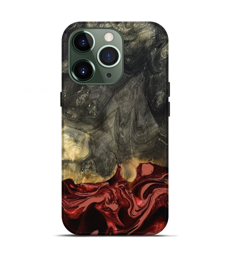 iPhone 13 Pro Wood Live Edge Phone Case - Neriah (Red, 801761)