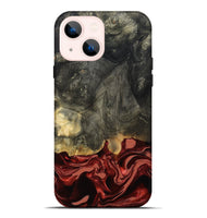 iPhone 14 Plus Wood Live Edge Phone Case - Neriah (Red, 801761)