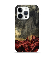 iPhone 15 Pro Wood Live Edge Phone Case - Neriah (Red, 801761)