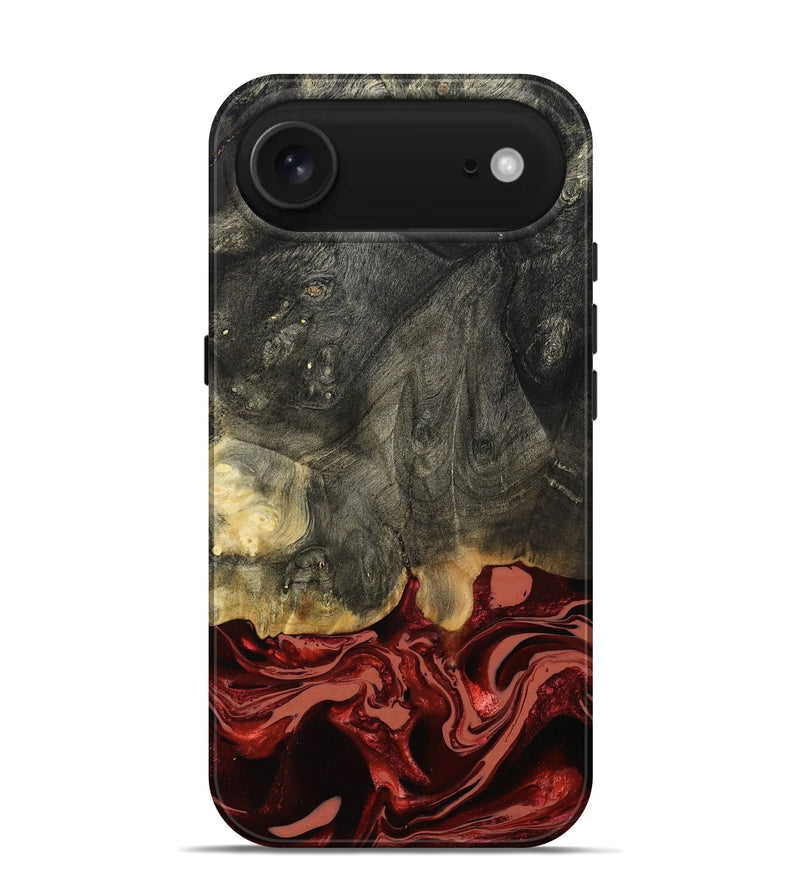 iPhone 17 Air Wood Live Edge Phone Case - Neriah (Red, 801761)