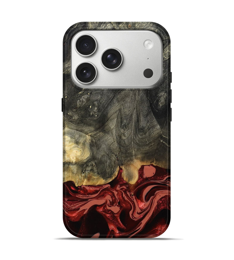 iPhone 17 Pro Wood Live Edge Phone Case - Neriah (Red, 801761)