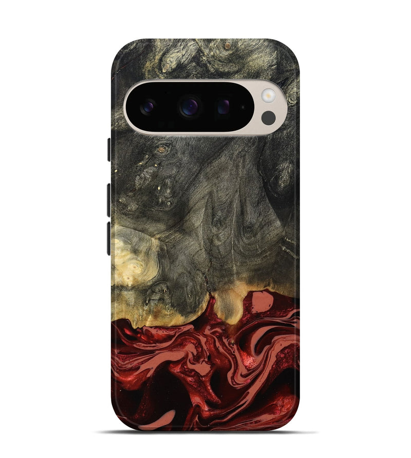 Pixel 10 Pro Wood Live Edge Phone Case - Neriah (Red, 801761)
