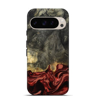Pixel 9 Wood Live Edge Phone Case - Neriah (Red, 801761)