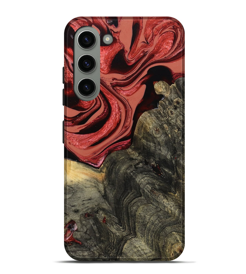Galaxy S23 Plus Wood Live Edge Phone Case - Nona (Red, 801762)