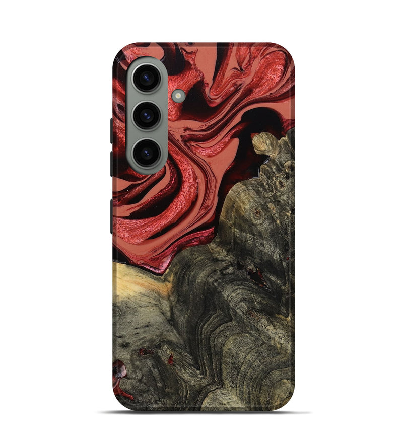 Galaxy S24 Wood Live Edge Phone Case - Nona (Red, 801762)