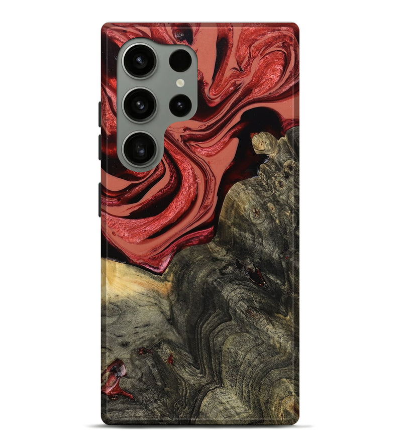Galaxy S24 Ultra Wood Live Edge Phone Case - Nona (Red, 801762)