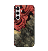 Galaxy S25 Wood Live Edge Phone Case - Nona (Red, 801762)