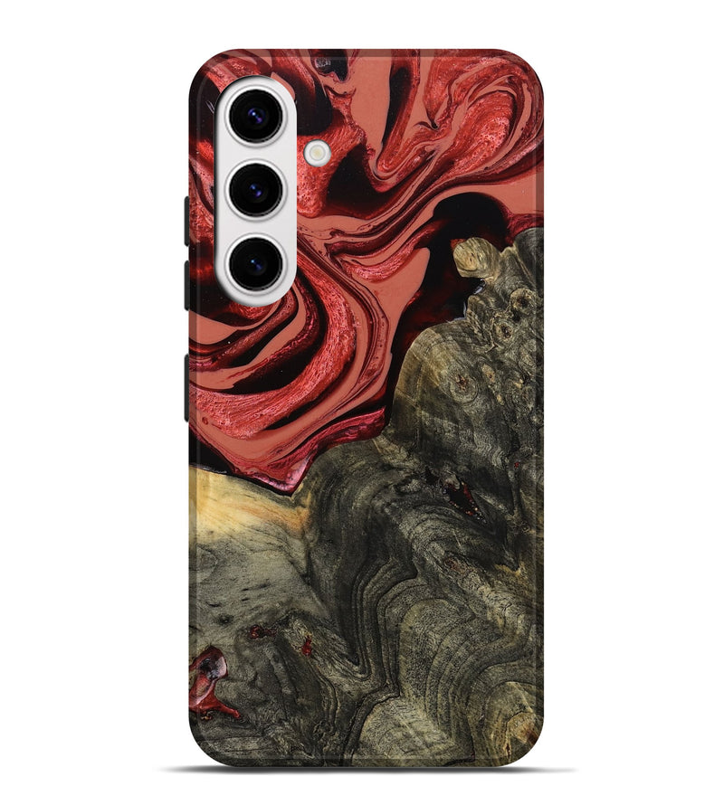 Galaxy S25 Plus Wood Live Edge Phone Case - Nona (Red, 801762)