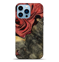 iPhone 14 Pro Max Wood Live Edge Phone Case - Nona (Red, 801762)