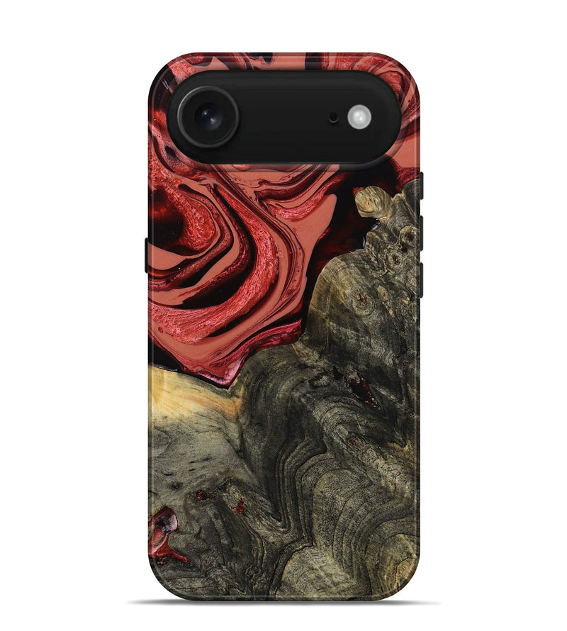 iPhone 17 Air Wood Live Edge Phone Case - Nona (Red, 801762)