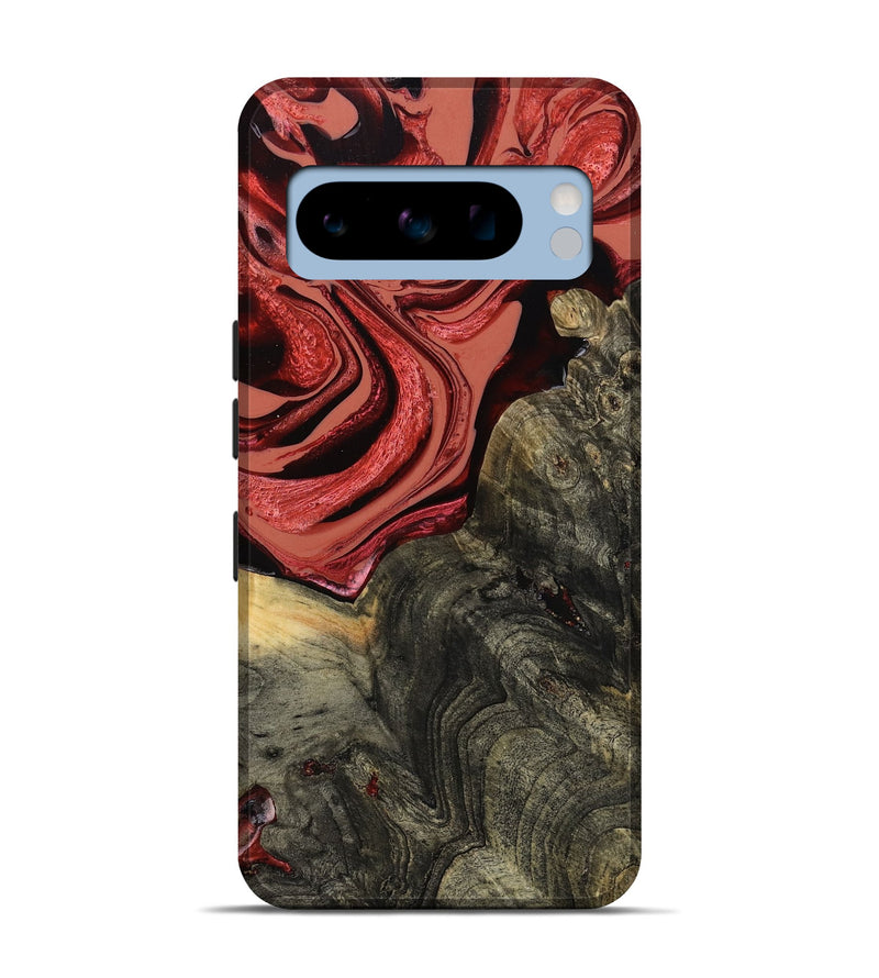 Pixel 8 Pro Wood Live Edge Phone Case - Nona (Red, 801762)