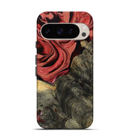 Pixel 9 Wood Live Edge Phone Case - Nona (Red, 801762)