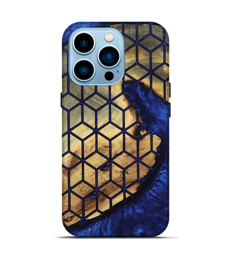 iPhone 14 Pro Wood Live Edge Phone Case - Windy (Pattern, 801763)