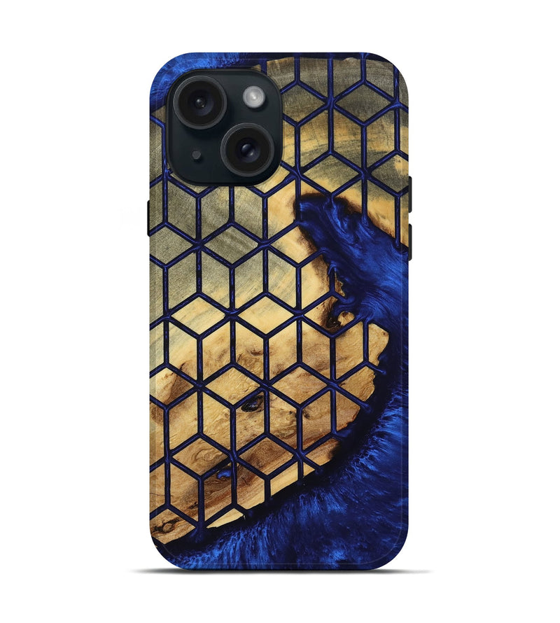 iPhone 15 Wood Live Edge Phone Case - Windy (Pattern, 801763)
