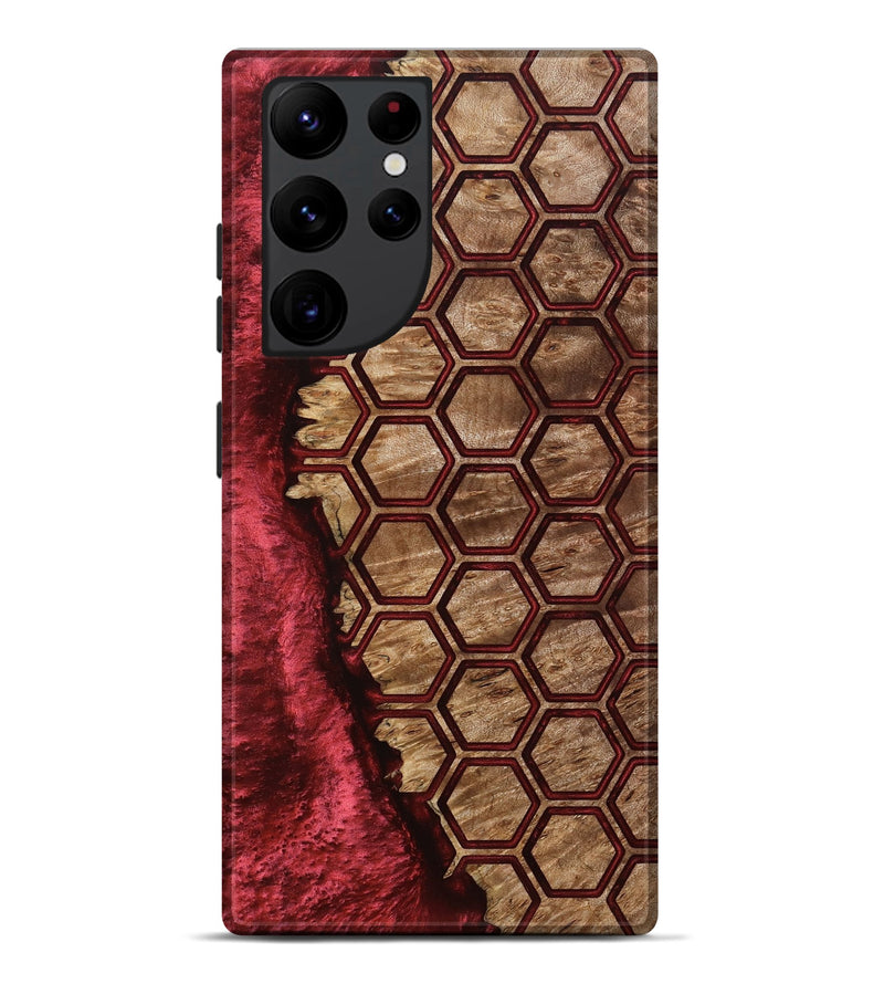 Galaxy S22 Ultra Wood Live Edge Phone Case - Florine (Pattern, 801764)