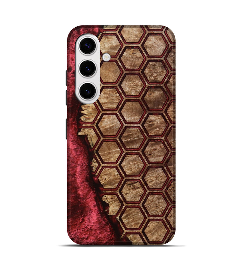Galaxy S25 Wood Live Edge Phone Case - Florine (Pattern, 801764)