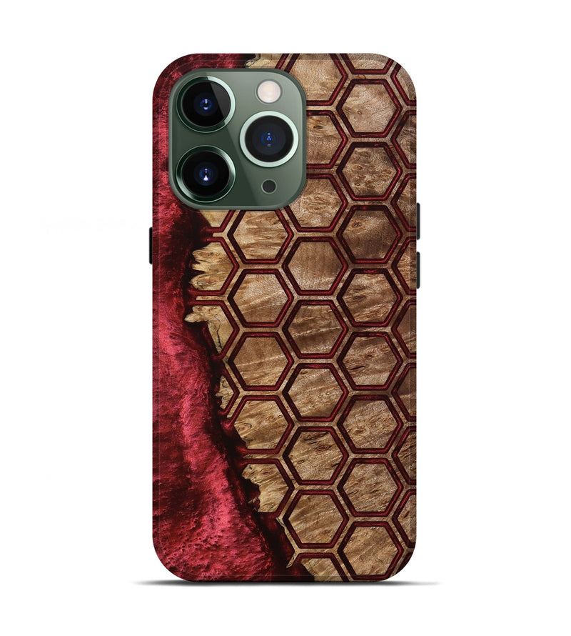 iPhone 13 Pro Wood Live Edge Phone Case - Florine (Pattern, 801764)