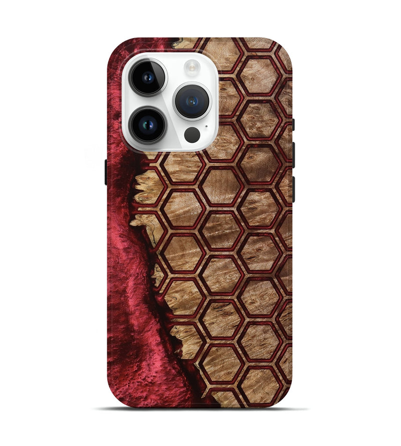 iPhone 15 Pro Wood Live Edge Phone Case - Florine (Pattern, 801764)