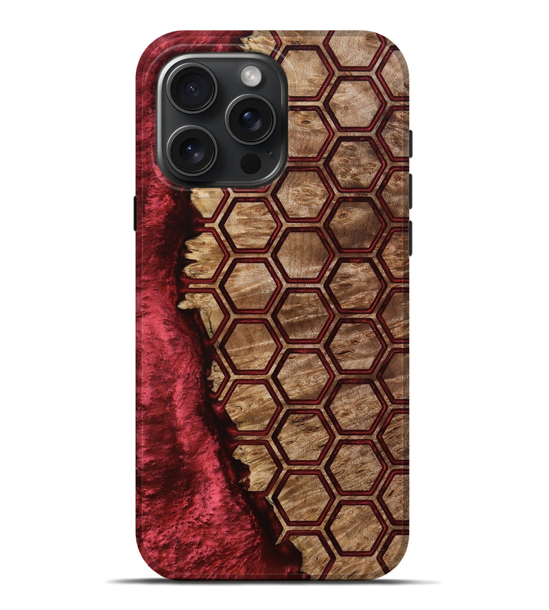 iPhone 16 Pro Max Wood Live Edge Phone Case - Florine (Pattern, 801764)