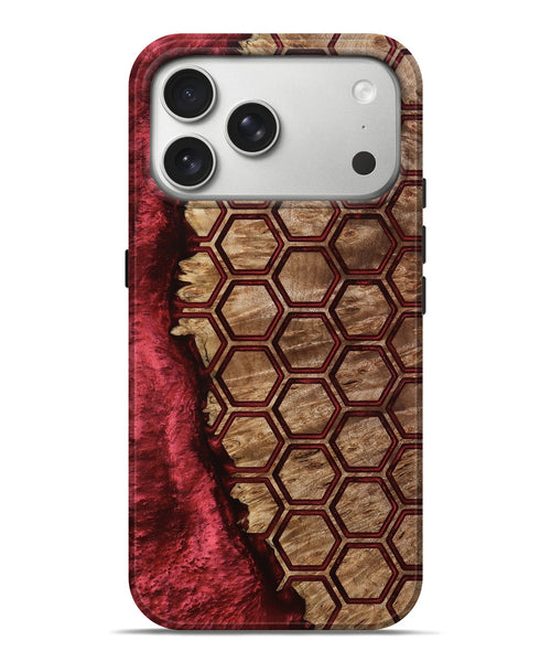 iPhone 17 Pro Max Wood Live Edge Phone Case - Florine (Pattern, 801764)