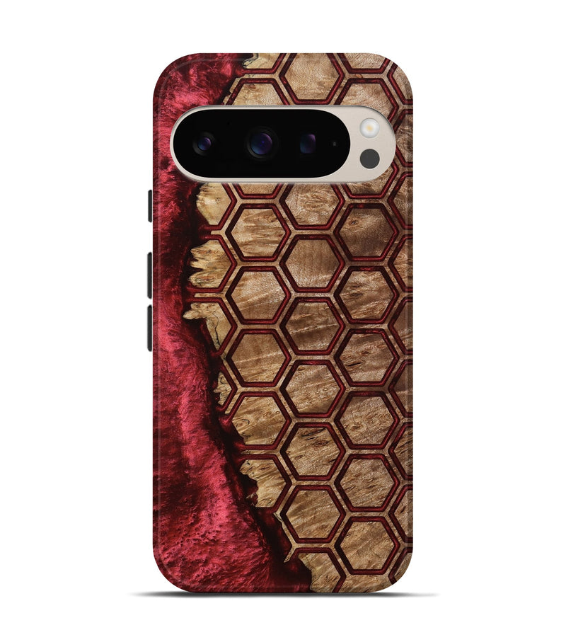 Pixel 9 Wood Live Edge Phone Case - Florine (Pattern, 801764)