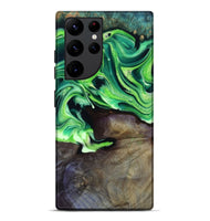 Galaxy S22 Ultra Wood Live Edge Phone Case - Cletus (Green, 801766)