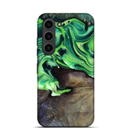 Galaxy S23 Wood Live Edge Phone Case - Cletus (Green, 801766)