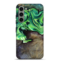 Galaxy S23 Plus Wood Live Edge Phone Case - Cletus (Green, 801766)