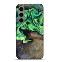 Galaxy S24 Plus Wood Live Edge Phone Case - Cletus (Green, 801766)