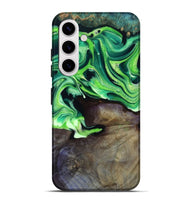 Galaxy S25 Plus Wood Live Edge Phone Case - Cletus (Green, 801766)
