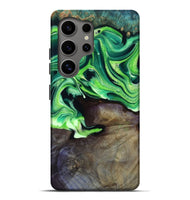 Galaxy S25 Ultra Wood Live Edge Phone Case - Cletus (Green, 801766)