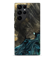 Galaxy S22 Ultra Wood Live Edge Phone Case - Katlin (Blue, 801767)