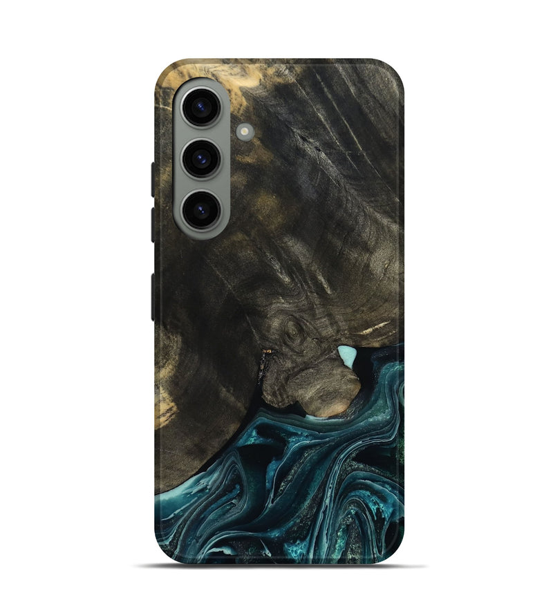 Galaxy S24 Wood Live Edge Phone Case - Katlin (Blue, 801767)