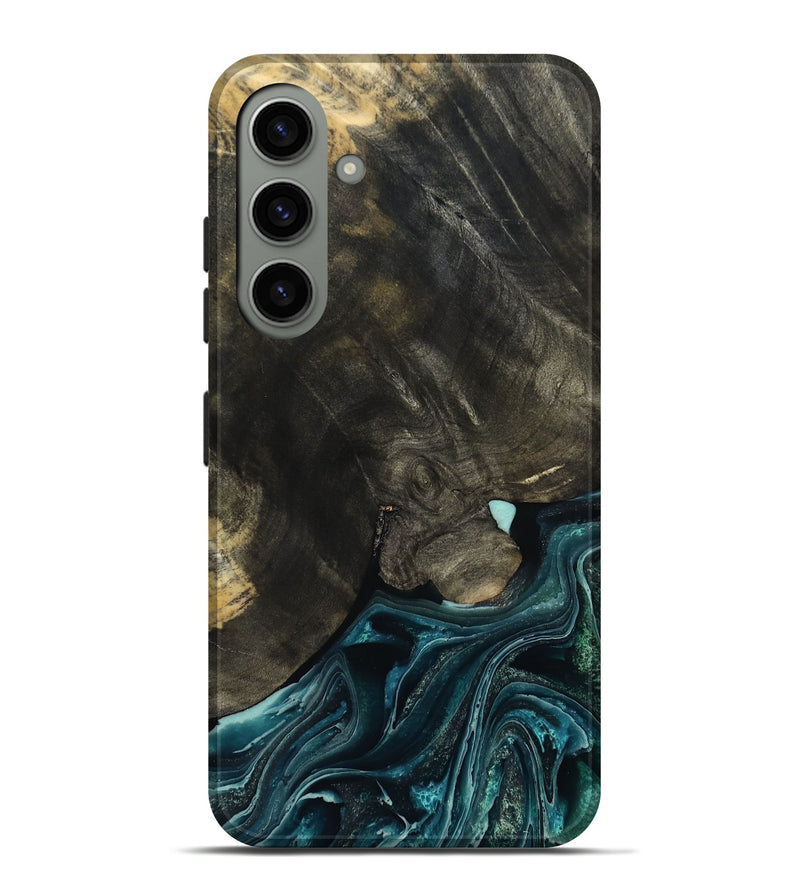 Galaxy S24 Plus Wood Live Edge Phone Case - Katlin (Blue, 801767)
