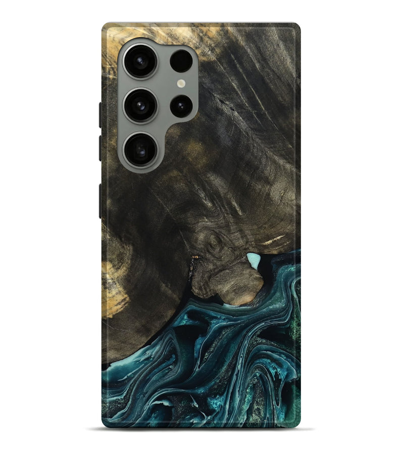 Galaxy S24 Ultra Wood Live Edge Phone Case - Katlin (Blue, 801767)