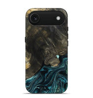 iPhone 17 Air Wood Live Edge Phone Case - Katlin (Blue, 801767)