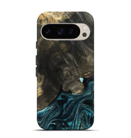 Pixel 9 Wood Live Edge Phone Case - Katlin (Blue, 801767)