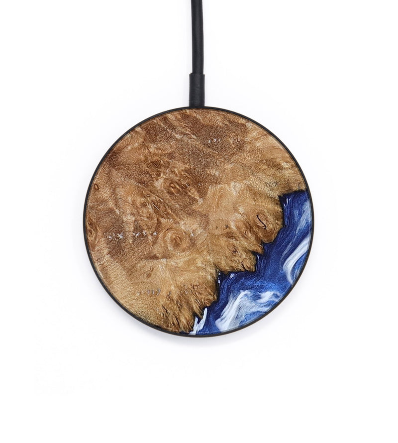 Circle Wood Wireless Charger - Aleena (Blue, 801768)
