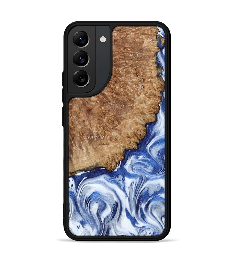 Galaxy S22 Plus Wood Phone Case - Aleena (Blue, 801768)