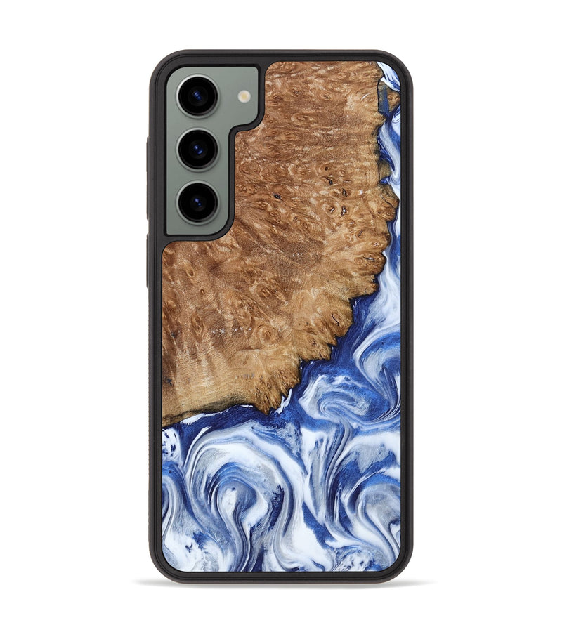 Galaxy S23 Plus Wood Phone Case - Aleena (Blue, 801768)