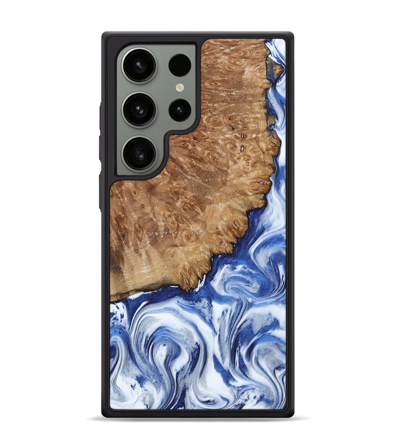 Galaxy S24 Ultra Wood Phone Case - Aleena (Blue, 801768)