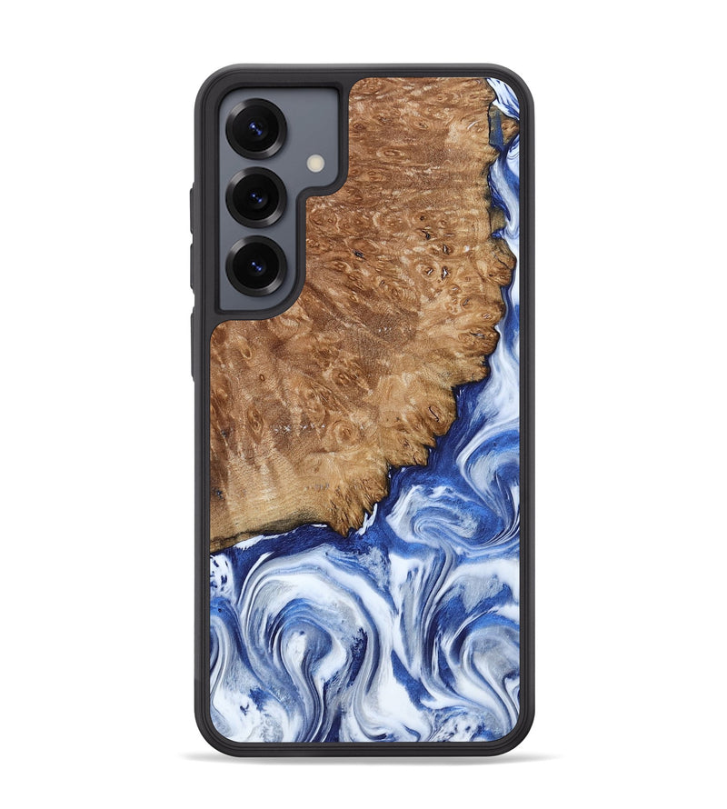 Galaxy S25 Plus Wood Phone Case - Aleena (Blue, 801768)
