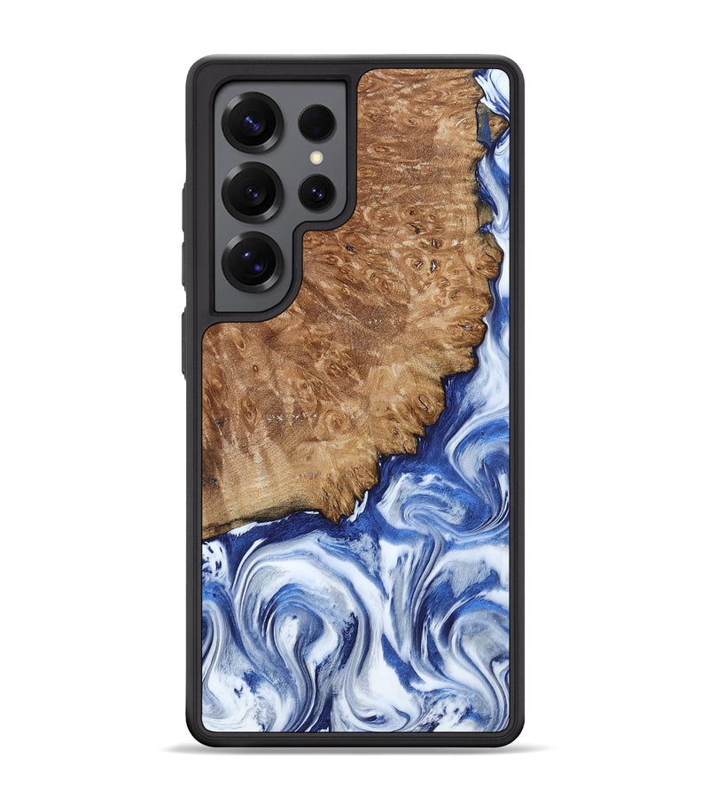 Galaxy S25 Ultra Wood Phone Case - Aleena (Blue, 801768)