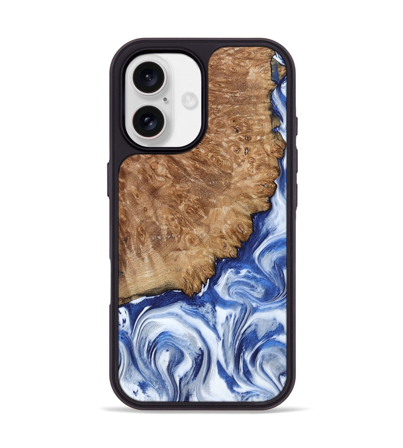 iPhone 17 Wood Phone Case - Aleena (Blue, 801768)