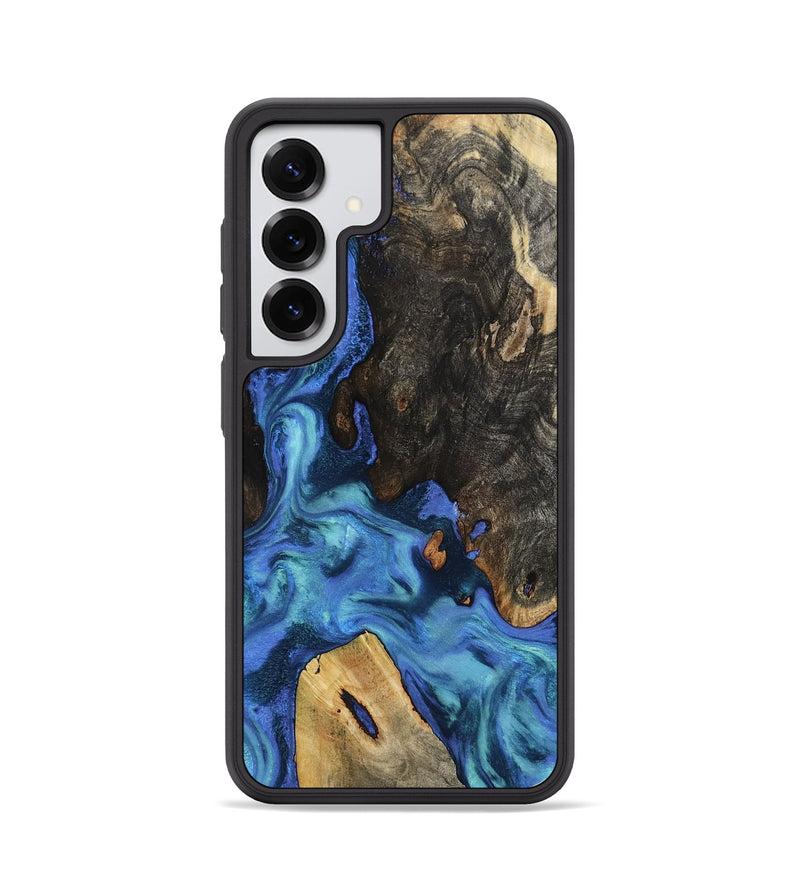 Galaxy S25 Wood Phone Case - Leanne (Blue, 801769)