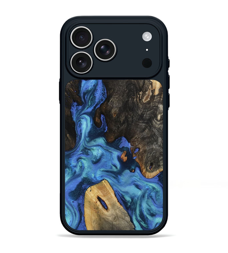 iPhone 17 Pro Max Wood Phone Case - Leanne (Blue, 801769)
