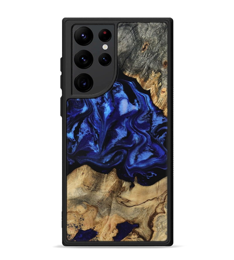 Galaxy S22 Ultra Wood Phone Case - Tayler (Blue, 801770)
