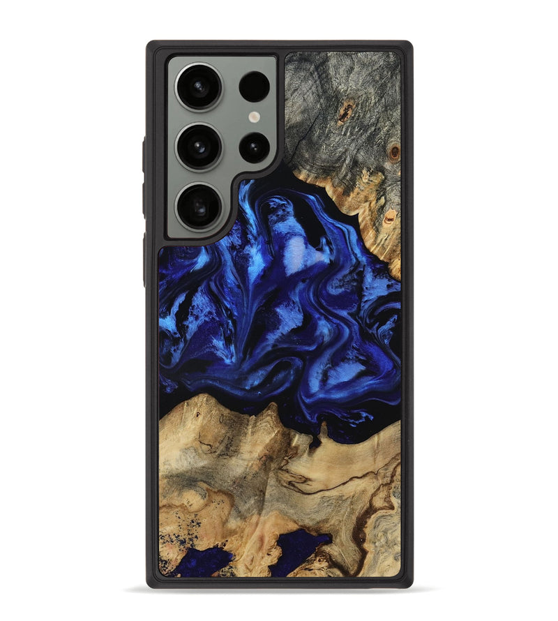 Galaxy S23 Ultra Wood Phone Case - Tayler (Blue, 801770)